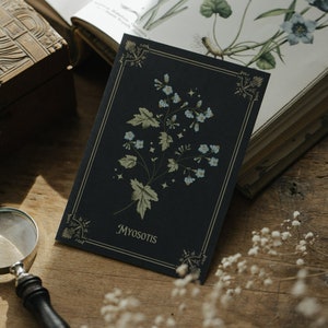 Postkarte Vergissmeinnicht Vintage Postkarte
