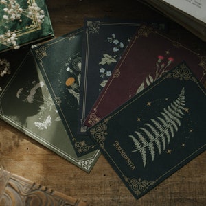 Postkartenset Magischer Garten Cottagecore Blumen Magie