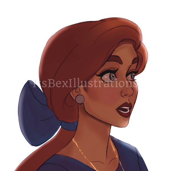 Anastasia art - Anastasia Romanov art print - Anya art