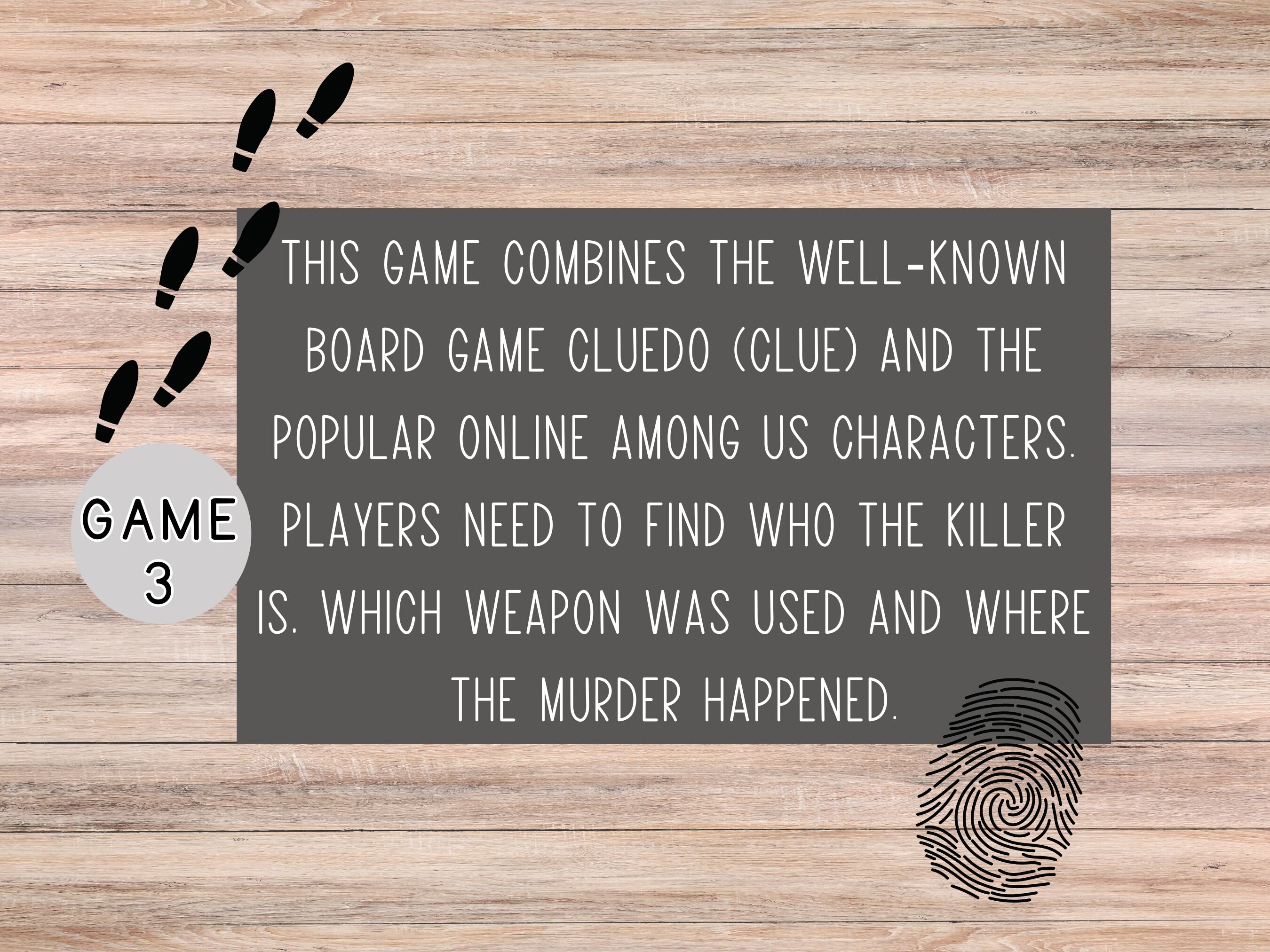 Among Us Real Life, Printable Game, Birthday Activity, Fun Game, Family ...