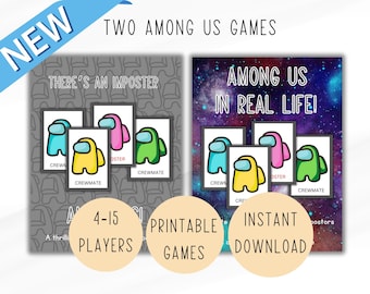 Parmi nous, Activité d'anniversaire, Jeu pour enfants, Jeu de cartes, Jeu amusant, Soirée jeux, Imposteur, Jeu mystère, Vraie vie d'entre nous