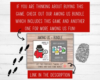 Among Us, Cluedo, Clue, Printable Game, Card Game, Fun Game