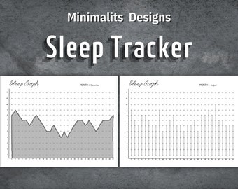Sleep Tracker, Sleep Chart, Printable Sleep Graph, Sleep Journal, Sleeping Diary, Sleep Log, Instant Download