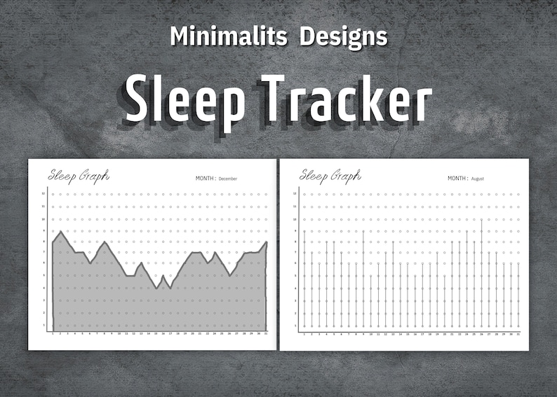 Sleep Tracker, Sleep Chart, Printable Sleep Graph, Sleep Journal ...