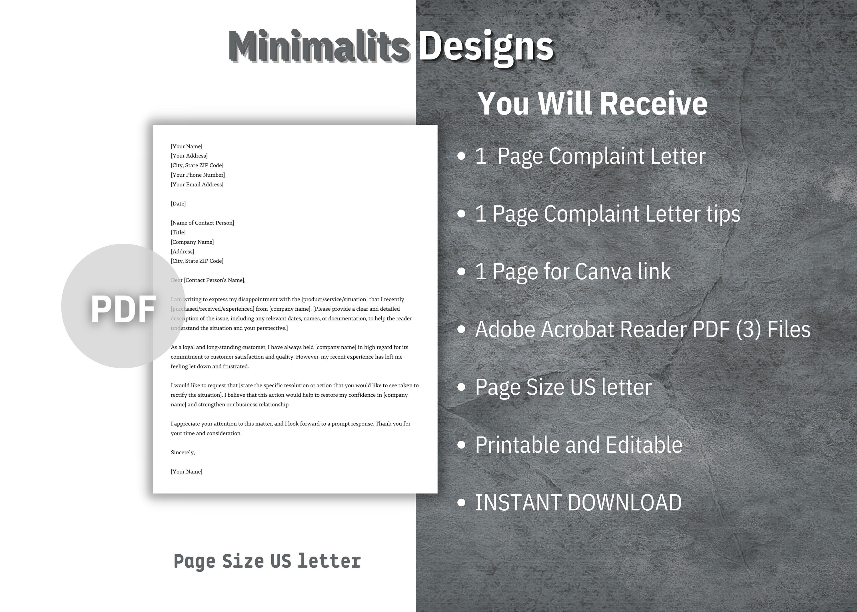 Complaint Letter, Formal Complaint Letter, Letter of Complaint