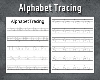 Alphabet Tracing, Handwriting Practice, Printable Alphabet, Tracing Worksheets, Uppercase & Lowercase Letters, Letter Tracing, ABC Tracing