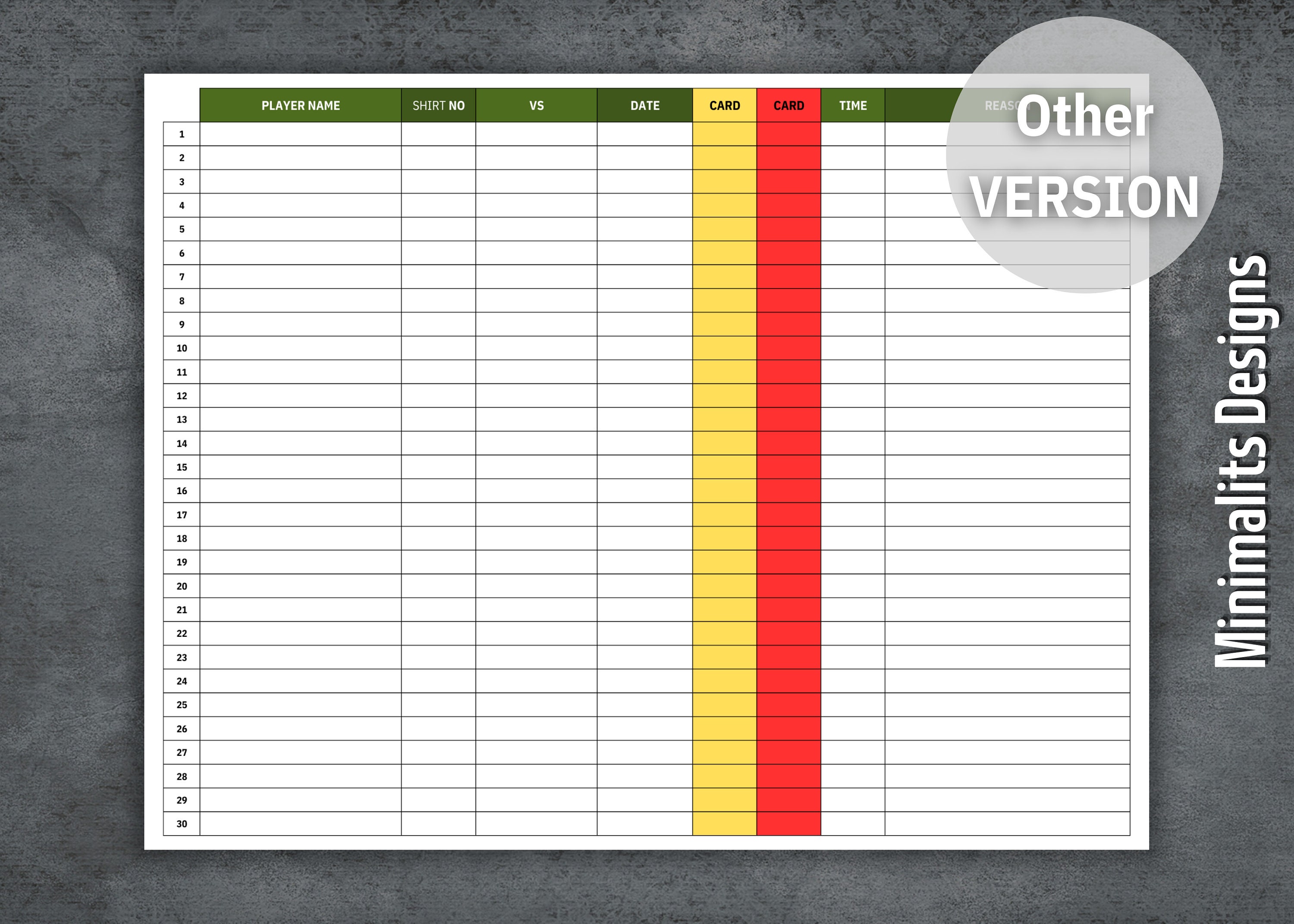 Soccer Cards Tracker Printable Football Cards Tracker Soccer Season Soccer Cards Tracker Printable Football Cards Tracker Soccer Season