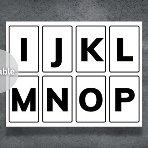 Letter Flash Cards Printable Abc Flash Cards Uppercase Letters