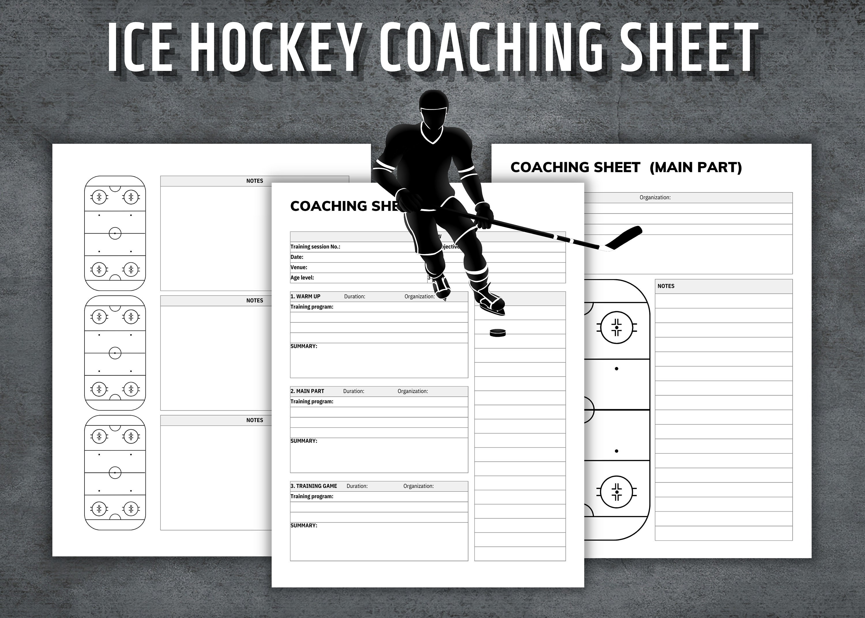 Ice Hockey Coaching Sheet, Ice Hockey Practice Plan, Ice Hockey Game Ice Hockey Coaching Sheet, Ice Hockey Practice Plan, Ice Hockey Game