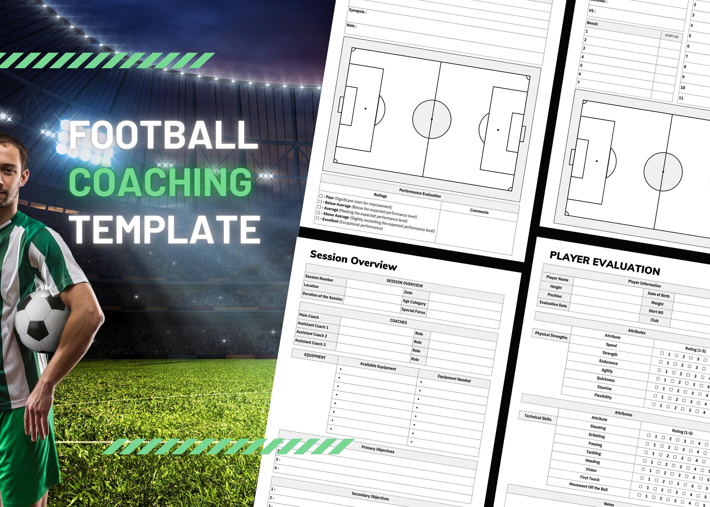 Football Coaching Template, Soccer Practice Plan, Football Game Day Football Coaching Template, Soccer Practice Plan, Football Game Day