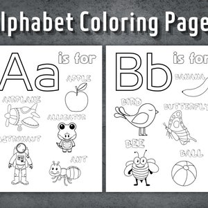 Páginas para colorear del alfabeto, alfabeto imprimible, páginas para colorear del alfabeto, hojas de trabajo del alfabeto, educación en el hogar para niños de jardín de infantes, aprender el alfabeto, aprender el abecedario