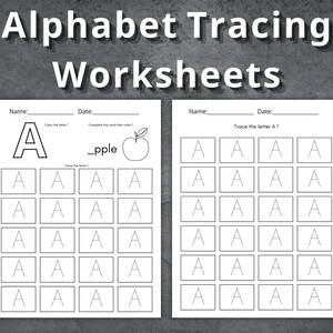 Alphabet Tracing Worksheet, Handwriting Practice, Printable Alphabet, Tracing Worksheets, Uppercase Letters, Letters Tracing, ABC Tracing