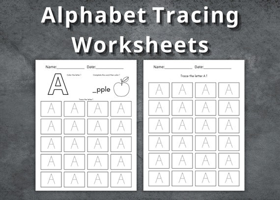 Hojas De Trabajo Para Escribir El Alfabeto Handwriting Worksheets For