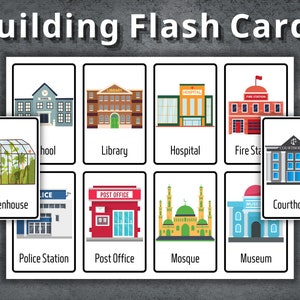 Cartes flash de construction, Cartes flash de construction préscolaire, Cartes Montessori imprimables, Carte flash de construction, Enseignement à domicile, Cartes de construction, Téléchargement immédiat