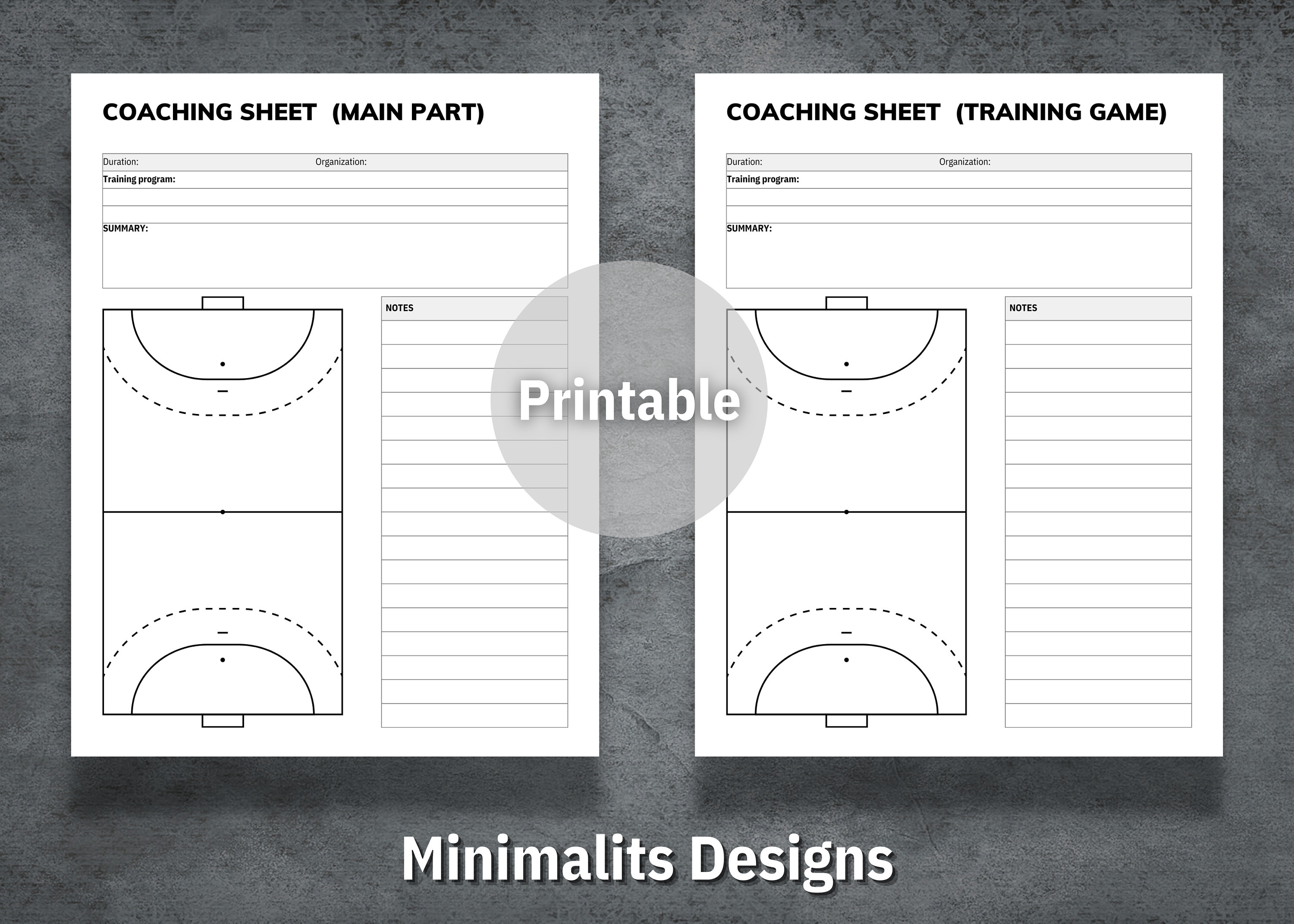 Handball Coaching Sheet, Handball Practice Plan, Handball Game Day