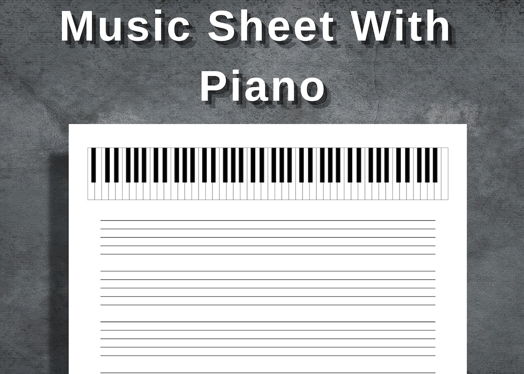 Music Sheet With Piano, Music Sheet, Blank Music Paper, Blank Sheet ...