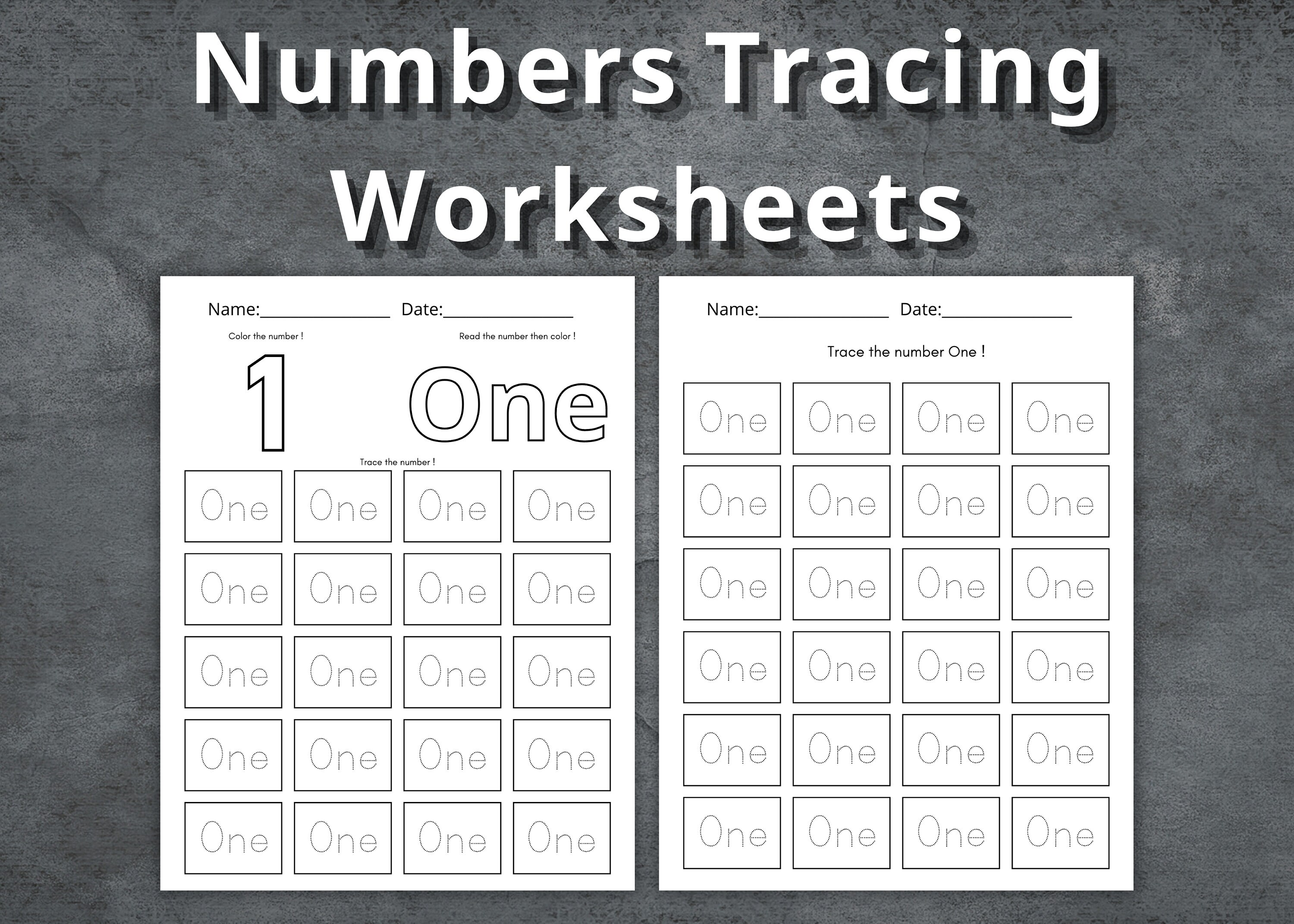 Numbers Tracing Worksheets, Numbers Coloring Pages, Printable Numbers, Kindergarten, Homeschool, Learn Numbers, Preschool Worksheet