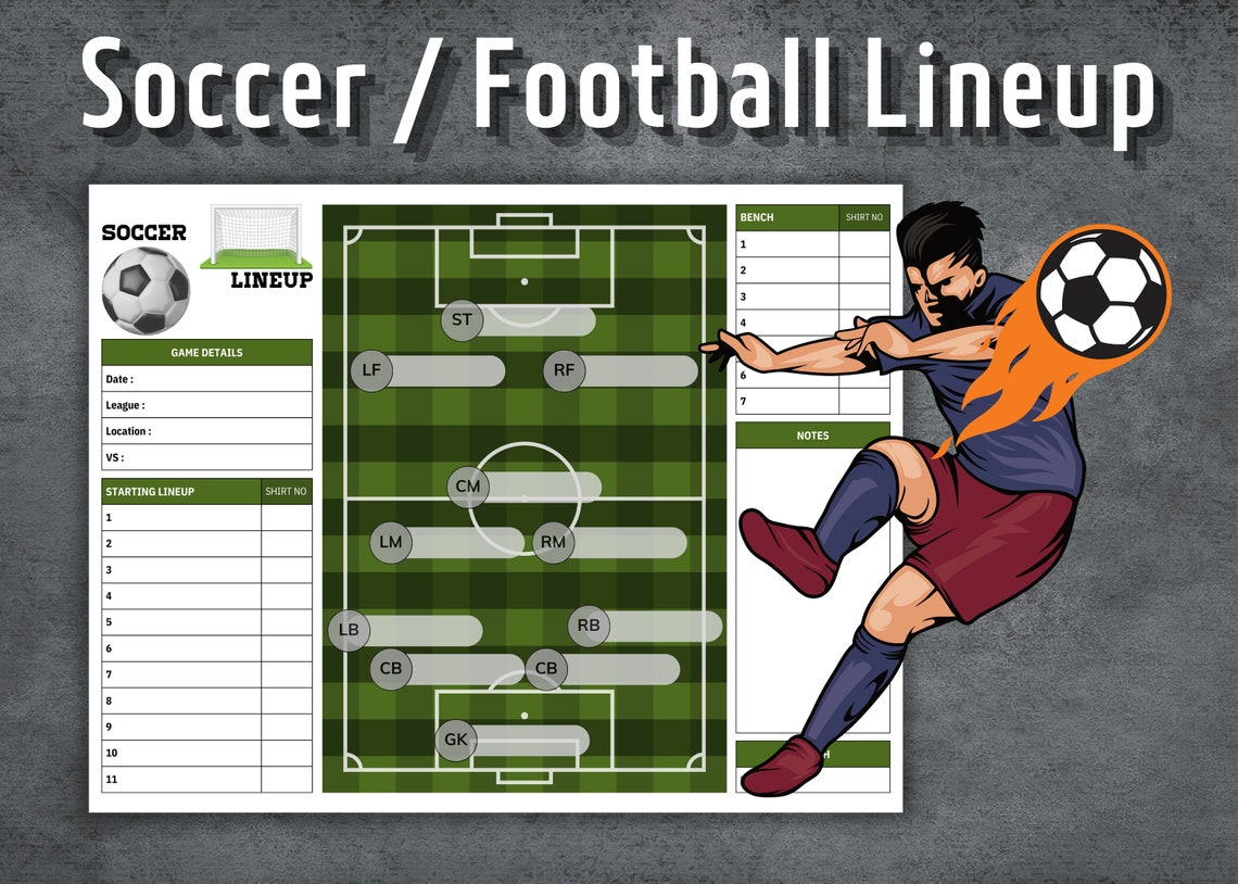 Soccer Lineup Soccer Lineup Maker Football Game Day Strategy Soccer Lineup Soccer Lineup Maker Football Game Day Strategy