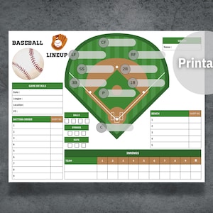 Baseball Lineup, Baseball Lineup Maker, Baseball Game Day Strategy ...