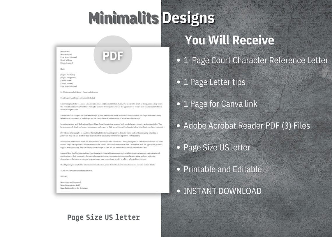 WHAT SHOULD BE IN A CHARACTER REFERENCE LETTER FOR COURT visual data 8
