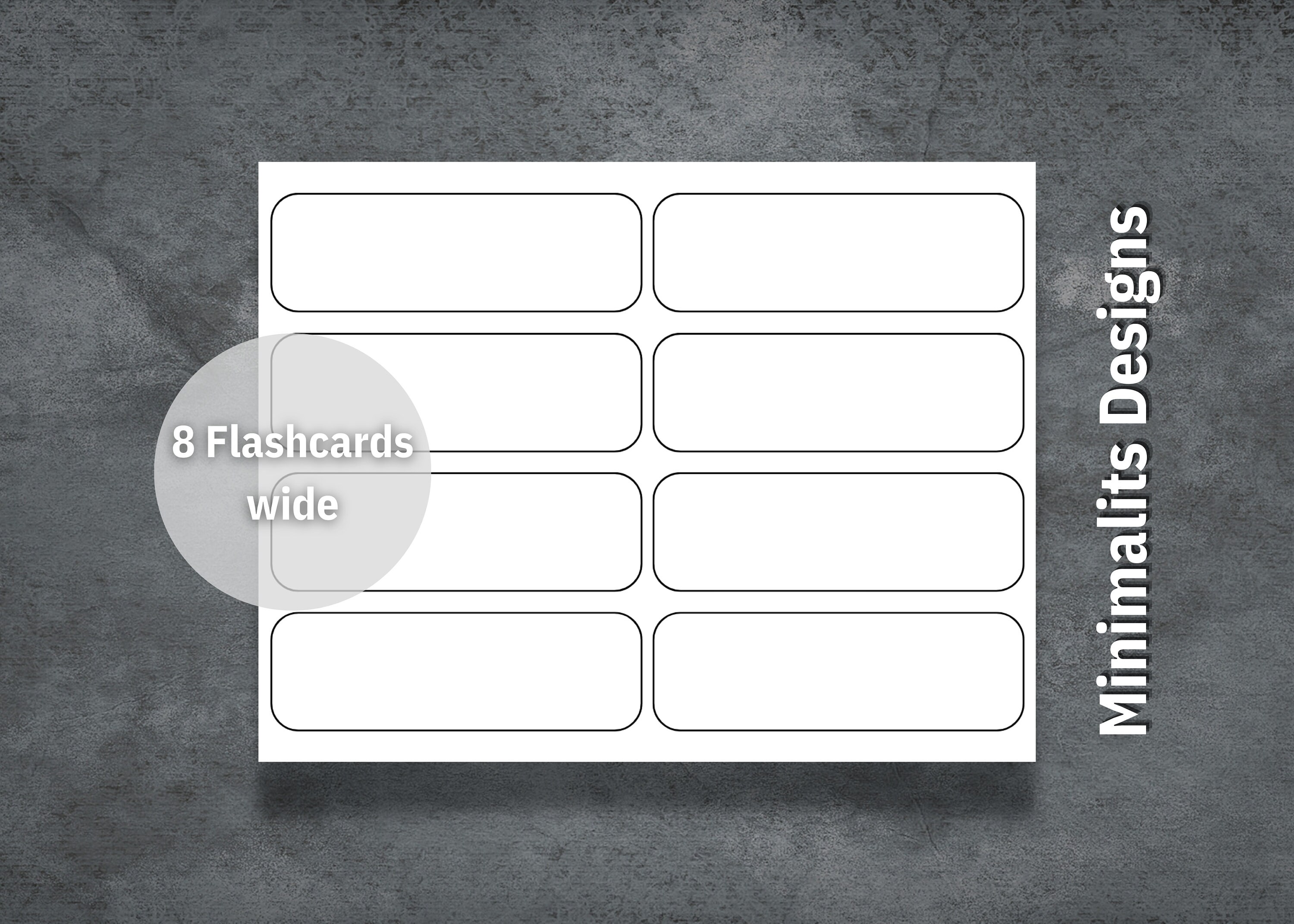 Printable Flashcards Flash Cards Template Blank Flash Cards - Etsy