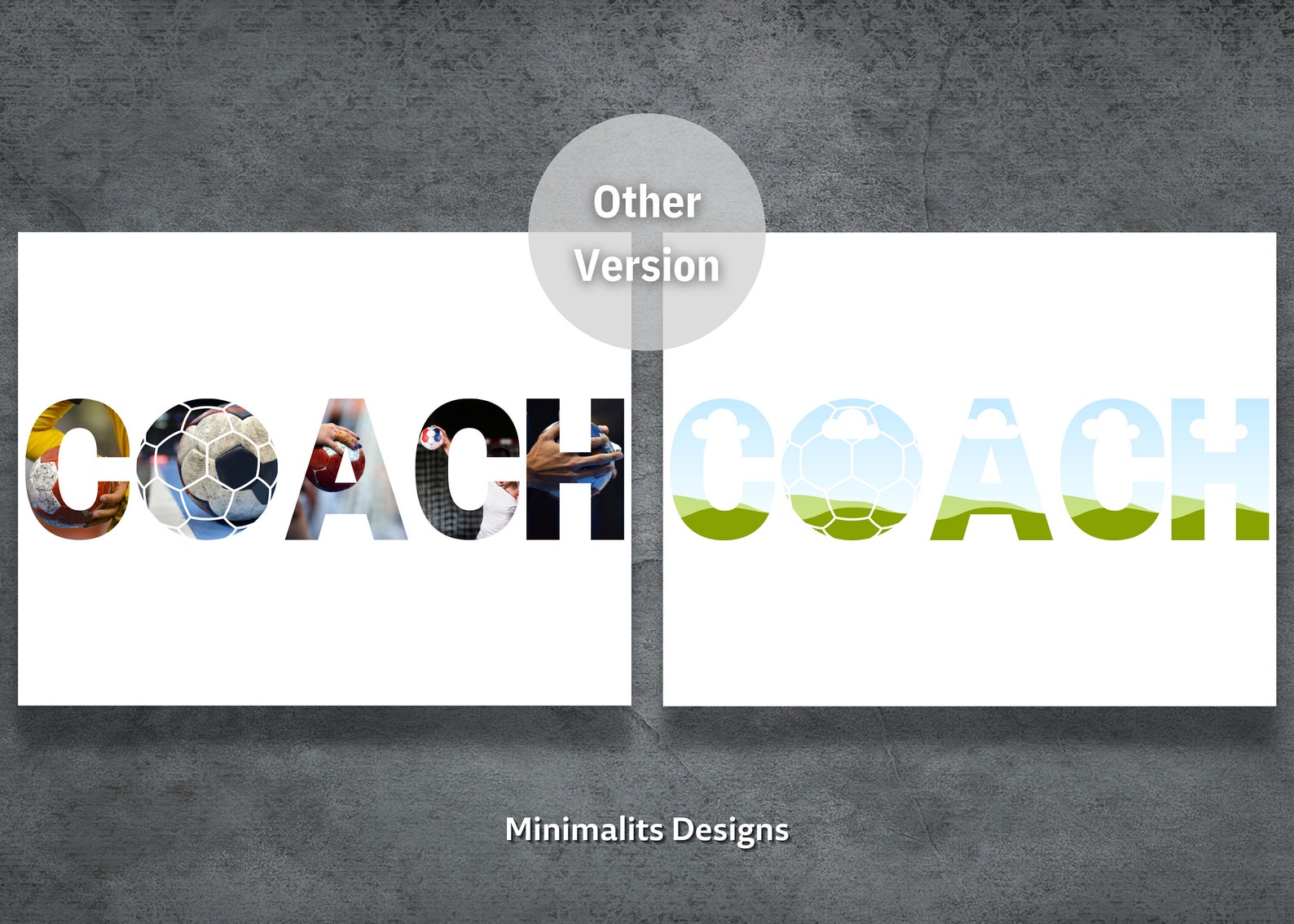 Handball Coach Photo Collage, Editable Canva Template, Handball Canva ...