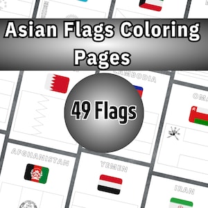Asian Flags Coloring Pages, Printable Flags Coloring Pages, Asian Countries Flags, Printable Flags, Asian Countries, 49 Countries