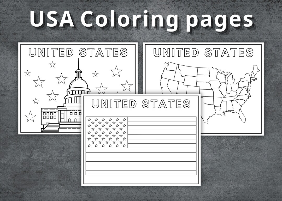 USA Coloring Pages, Printable United States Coloring Pages, Kids