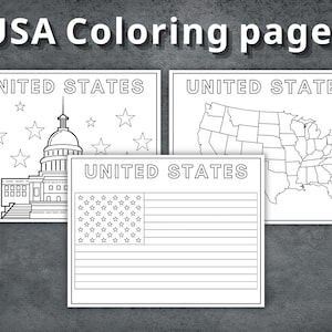 Ausmalbilder USA, Ausmalbilder USA, Ausmalbilder, Ausmalbilder, USA Karte, zum Ausmalen, zum Ausmalen, Sofort Download