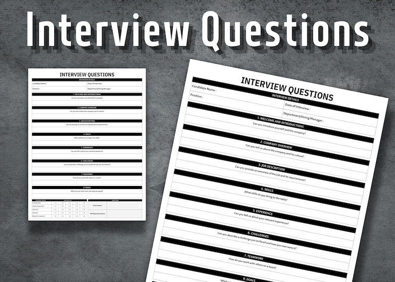 Interview Questions Template Job - Il 794xN.4780159084 Sg5d 