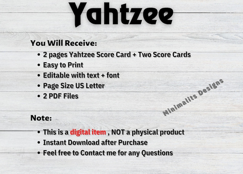 Yahtzee Score Card Yahtzee Score Pad Dice Game Card Yahtzee Score Yahtzee score card yahtzee score pad dice game card yahtzee score