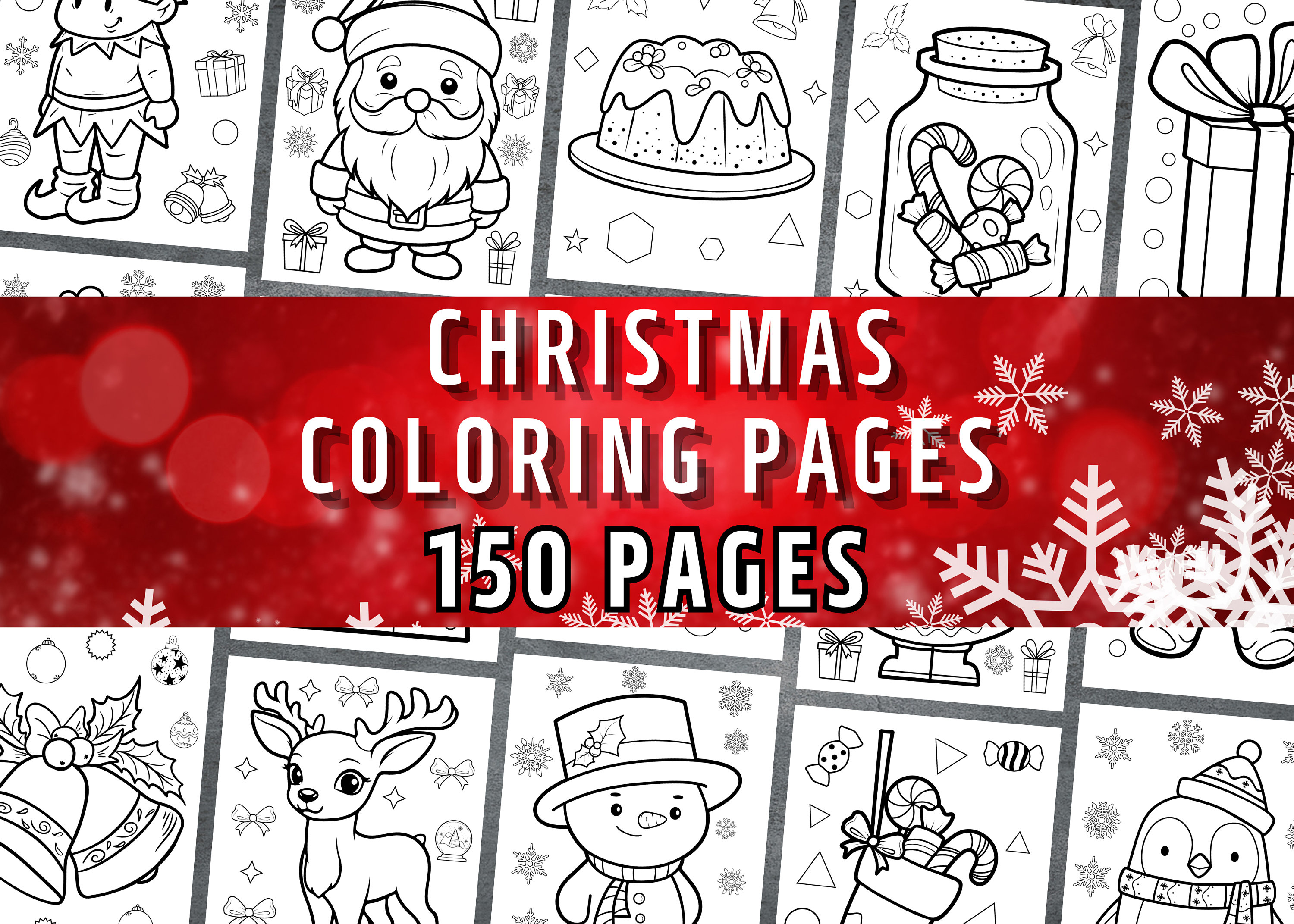 Christmas Coloring Pages, Kids Coloring Pages, Printable Christmas