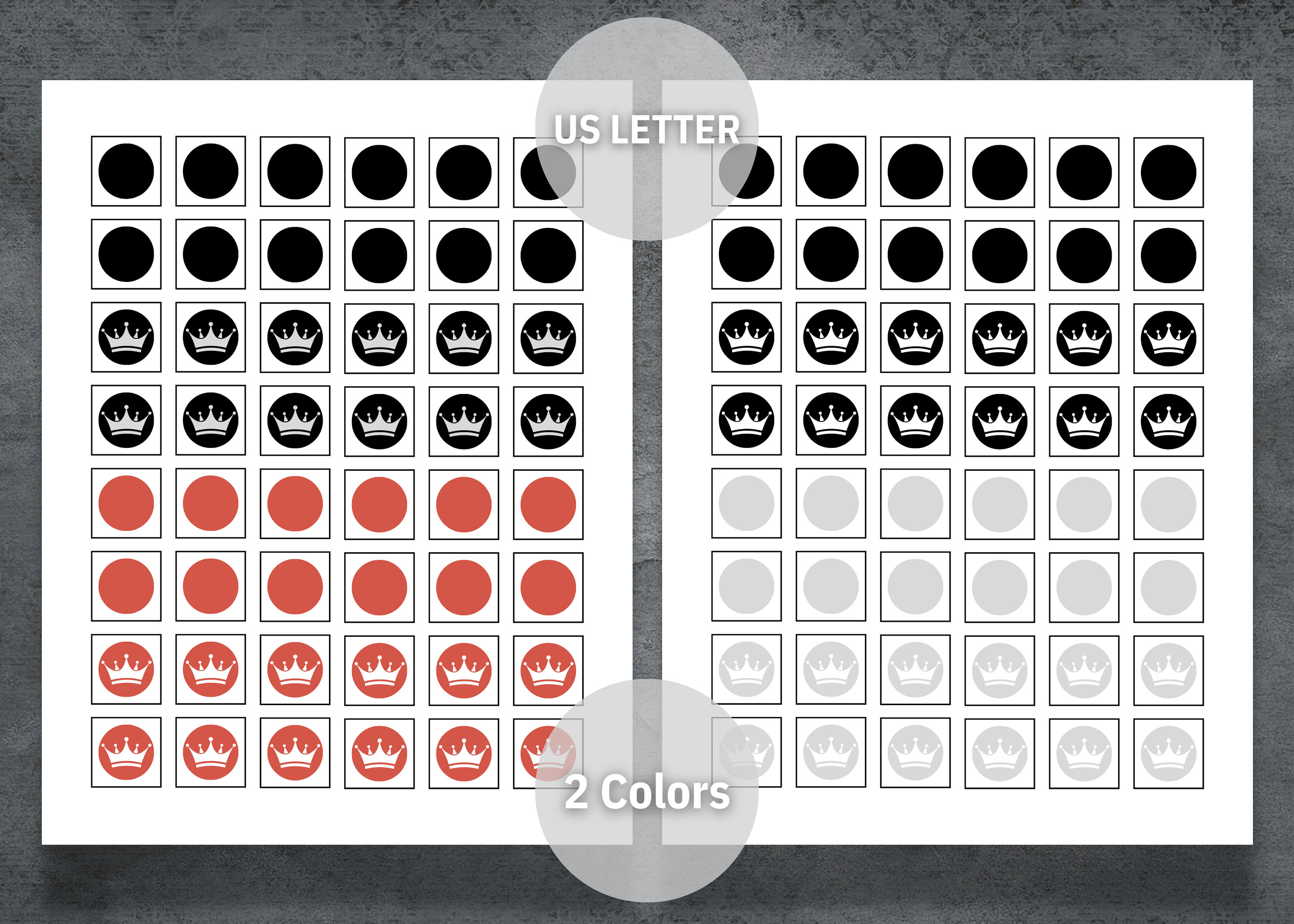 Checkers Game Printable Checkers Game Draught Board Draughts Game 8