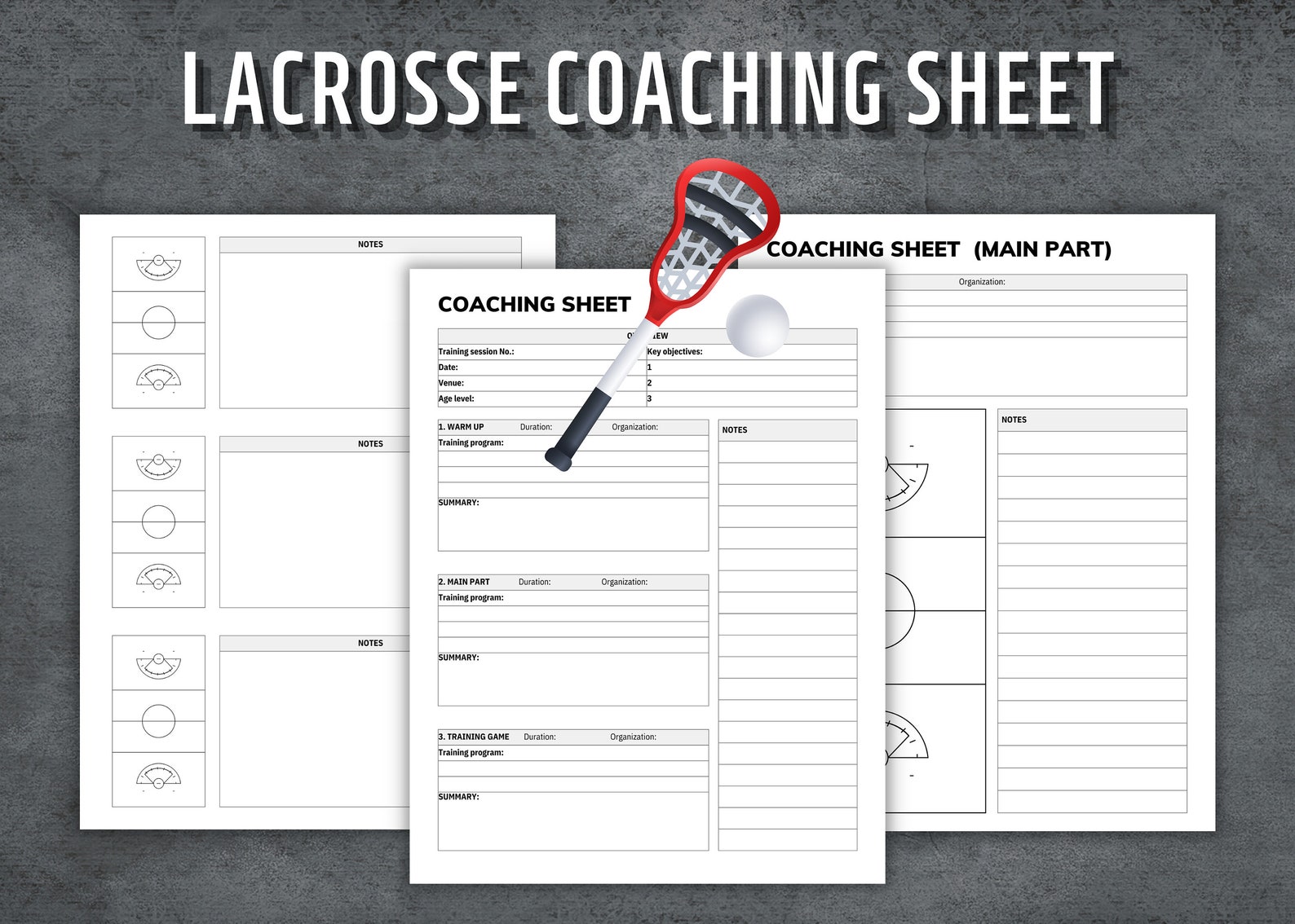 Lacrosse Coaching Sheet, Lacrosse Practice Plan, Lacrosse Game Day