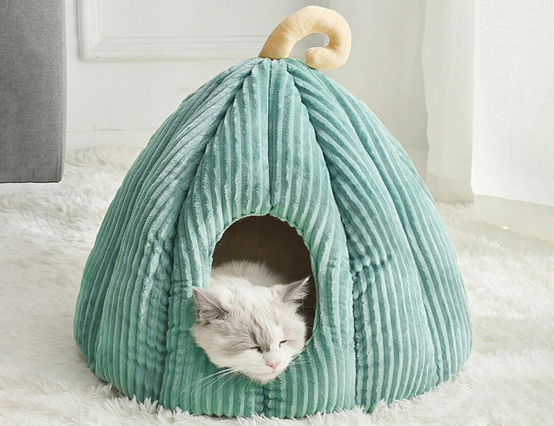 Cat Cave Bed Cat Tunnel Bed Cat Bed Kennel Warm Cat Cave Etsy