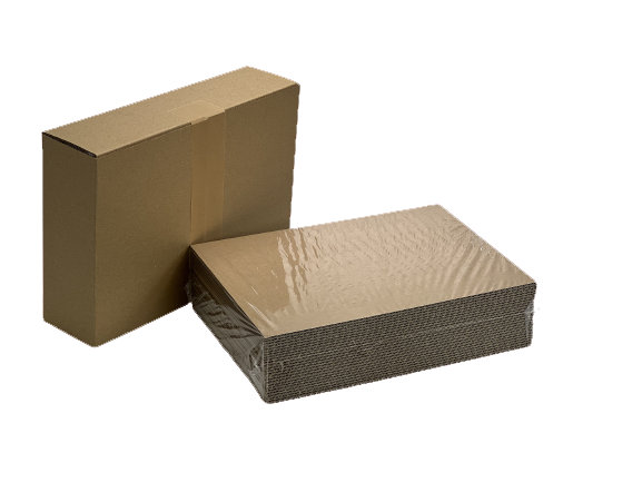 50 Corrugated Boxes With Window in Bulk, Kraft Display Gift