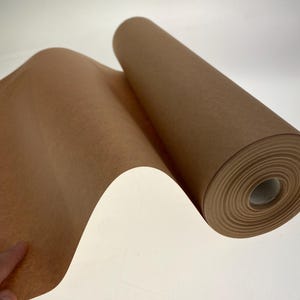 Rotolo di carta kraft marrone ZeZaZu - 45 cm x 50 m - 100 g, peso 2.495 kg Ideale per imballaggio, trasloco, confezionamento regali, spedizione, pacchi, artigianato,