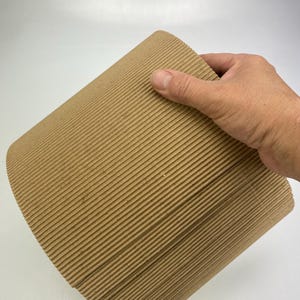 19 cm x 90 cm 15 piezas Hojas de flauta E abiertas marrón / marrón 7,48 pulgadas x 35,43 pulgadas, cartón corrugado Hojas de flauta E abiertas