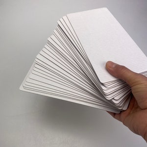 30 cartões de papelão ondulado, 10x19,1 cm