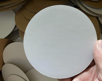 10,8 cm (Pack of 100 pcs) very strong  Corrugated white/brown E-flute strong Cardboard Circles