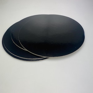 Círculos de cartón troquelados de 30 cm (paquete de 6 uds.) de color marrón oscuro / marrón oscuro con laminado brillante por ambos lados.