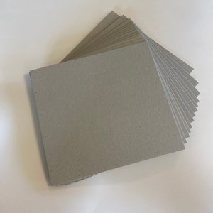 8 piezas de cartulina gris de 2 mm, hojas de 22 cm x 24 cm y 2 mm de grosor - para manualidades, artes y embalajes
