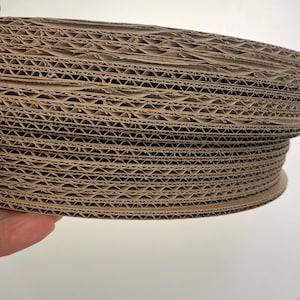30 cm (Paquete de 20 uds) marrón / marrón BE - círculos de cartón corrugado flauta