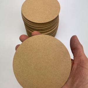 Círculos de cartón corrugado con flauta E de 10,8 cm (paquete de 50 uds.)