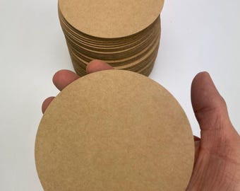 10,8 cm (Pack of 50 pcs) E-flute Corrugated Cardboard Circles