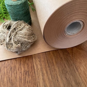 Rollo de papel kraft marrón ZeZaZu - 45 cm x 50 m - 100 g, peso 2,495 kg Ideal para embalaje, mudanzas, envoltorio de regalos, envíos, paquetería, manualidades,