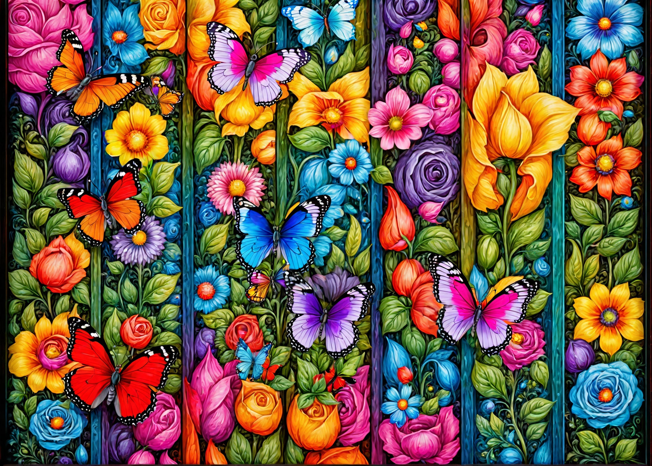 Kawaii Kili Flowers Jigsaw Puzzle 650ピース 🚀 Takashi Murakami Kaikai Kiki Yonaguni Jigsaw Puzzle