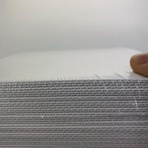 A5 E-flute 35 pcs x wh/wh/white Sheets  - E-flute corrugated  cardboard for Crafts, Arts, and anything you’re projects.