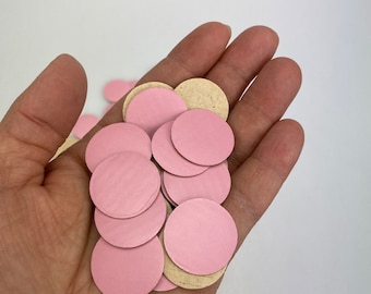 24 mm (Pack of 300 pcs) pink/ light brown corrugated cardboard circles E- flute