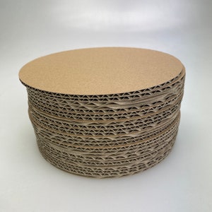 Círculos de cartón corrugado de 15 cm (paquete de 30 uds.)